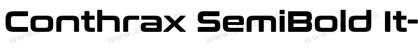 Conthrax SemiBold It字体转换 Conthrax SemiBold It字体转换